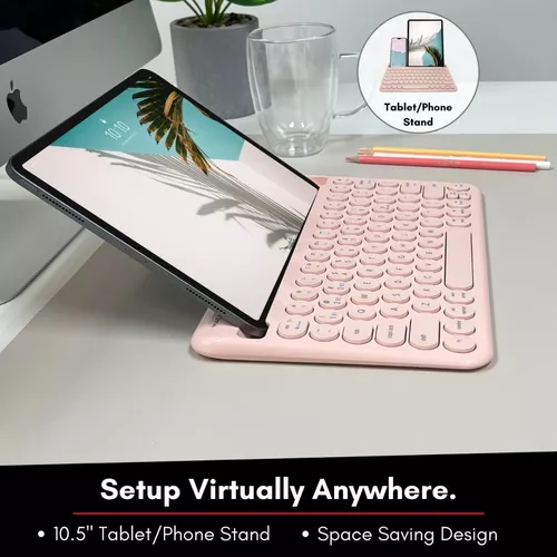Mini Teclado Inalambrico Para Celular Y Tablet Con Soporte
