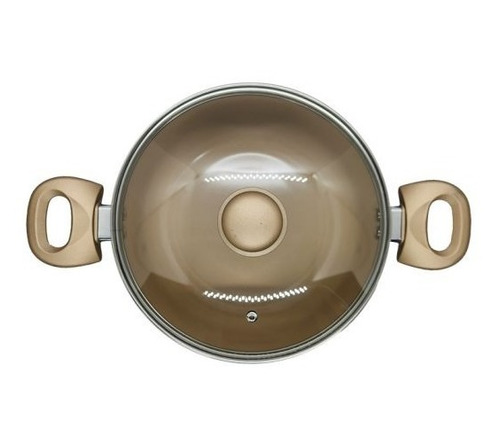 Imagen 3 de 4 de Cacerola Aluminio Con Asas Y Tapa 24cm Volt Larhaus