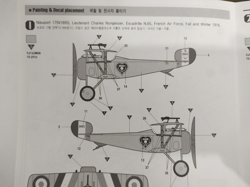 1/32 Nieuport 17 Xvii Caça Francês Ww1 + Photo-etched
