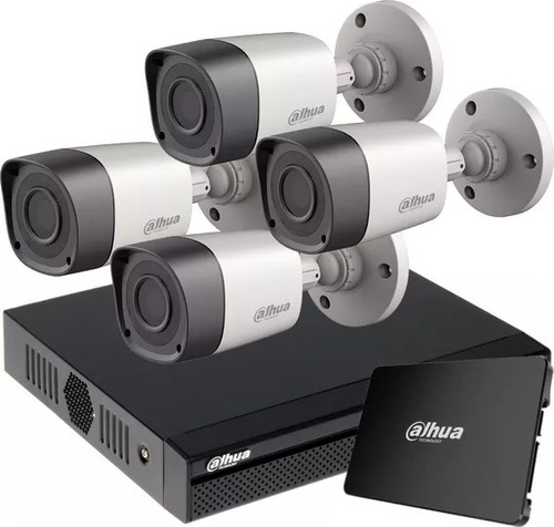 Kit Seguridad Dahua Dvr 8 Ch + 4 Camaras + 1tb Ssd - M3k