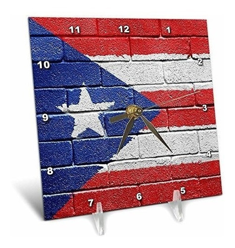 3drose Dc_156970_1 Bandera Nacional De Puerto Rico Pintado E