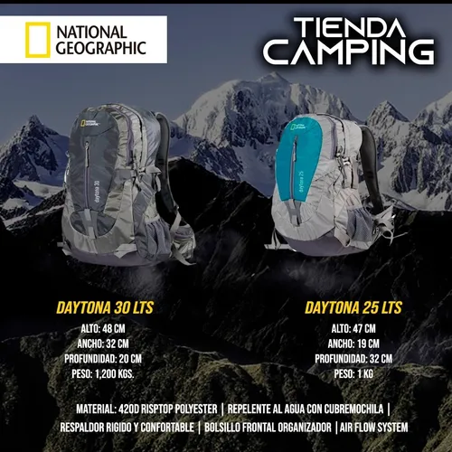 NATIONAL GEOGRAPHIC Mochila Daytona 30 Lts Gris National Geographic