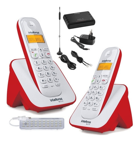 Kit Aparelho Telefone Id Bina Ramal Entrada Chip Celular 3g