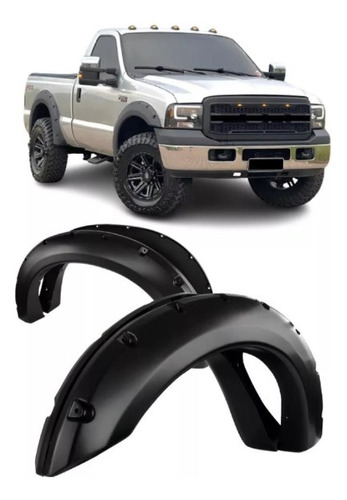 Kit Alargadores Paralama F250 F350 F4000 Texturizado Ford 