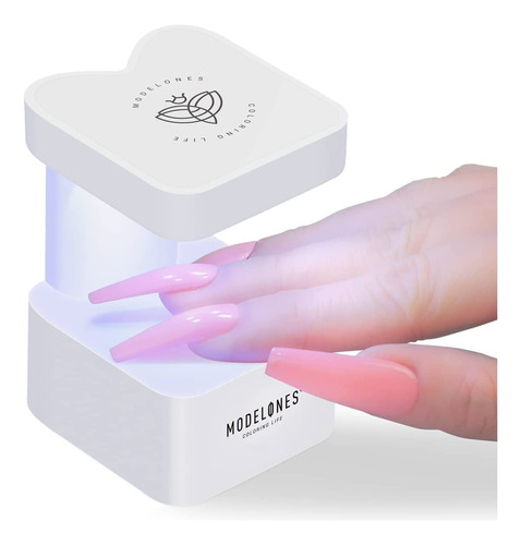 Mini Luz Ultravioleta Modelones Para Uñas, Lámpara De Uñas U