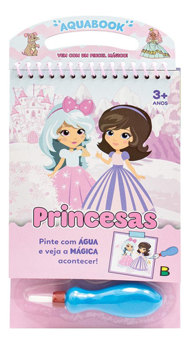 Aquabook Princesas, de Todolivro. Editorial Brasileitura, tapa mole, edición 1 en português, 2023