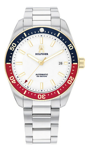 Reloj Tommy Hilfiger Automatico De Acero 1710551 100M Water Resistant