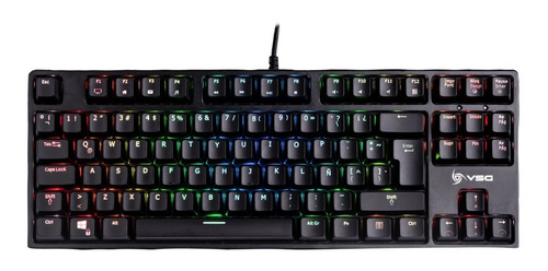Imagen 5 de 7 de Teclado Gamer Vsg Alnitak Tkl Kailh Color Negro Rgb