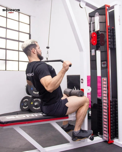 Dorsalera Combinada Con Remo Sonnos Profesional Poleas Gym