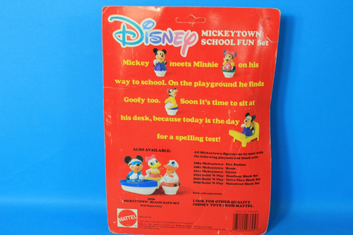 Mickey Mouse Minnie Goofy Mickeytown School Fun Mattel (Usado)