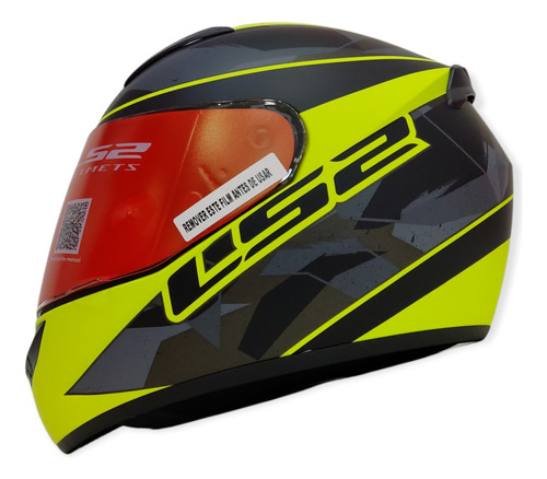 Casco Ls2 Ff 352 Recruit Ngo Amarillo Mat