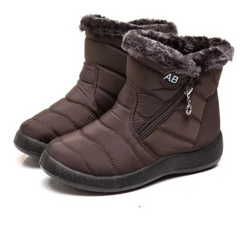 Bota Con Forro De Piel, Impermeable Para Frío Extremo, Nieve