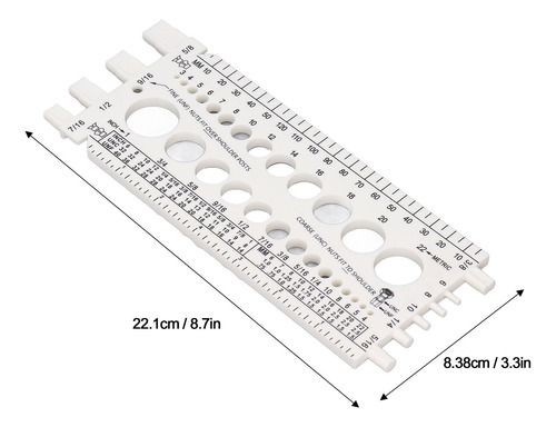 White White And Nut Identifier Gauge Thread Checker M3 To