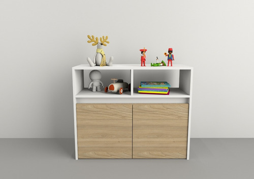 Imagen 3 de 4 de Mueble Organizador Juguete Guardado Baul Cajones C/ Rueda