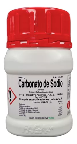 Carbonato De Sodio Anhidro 100g R.a. Marca Fagalab