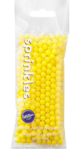 Sprinkles Nonpareils Jumbo Amarillo Y Blanco  (40) G Wilton