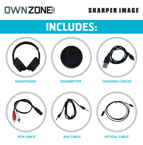 Auriculares Inalámbricos Recargables Para Tv Own Zone De Sha