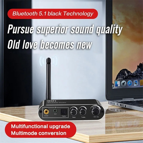 Receptor De Audio Inalámbrico Bluetooth, Convertidor Dac C