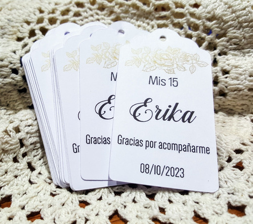 Imagen 2 de 9 de Tags Etiquetas Personalizadas Souvenirs X 10