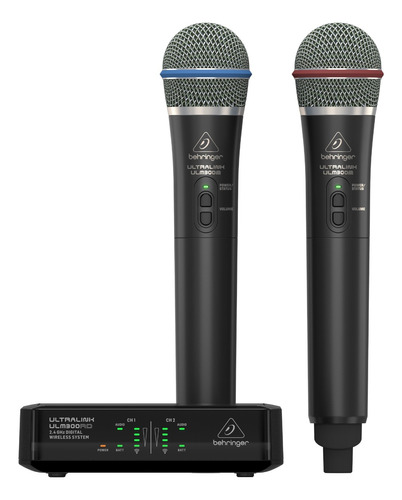 Dual 2 Microfonos Inalambrico Mano Behringer Ulm302mic 