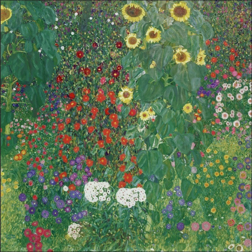Cuadro El Jardin De Flores Y Otros De Klimt 60x90/ 80x80