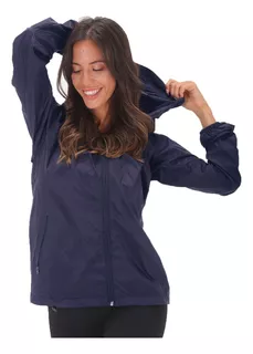 Campera Rompeviento Mujer Con Capucha Impermeable Lluvia