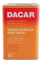 Comprar Resina Acrílica Incolora Dacar Agua 18 Lt. Impermeabilizante