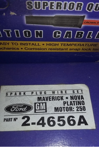 Cable Bujia Maverick / Nova Platino Motor 250  Grown