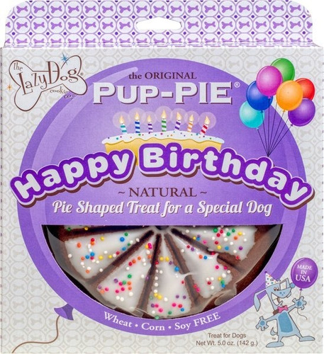 The Lazy Dog Cookie Co.  Happy Birthday Pup-pie Dog Treat, U