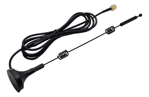 Antena Wifi 2.4g Y 5g Rp Sma Macho Base Magnética 12 Dbi