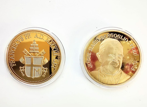 Moneda De Colección Visita Del Papa Francisco Al Peru 2018