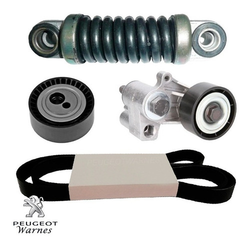 Kit Poly V Tensores + Correa  Para Peugeot 405 1.9 Diesel