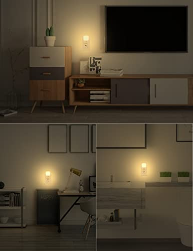 Paquete De 2 Luces Nocturnas Enchufables A La Pared, Luz Noc