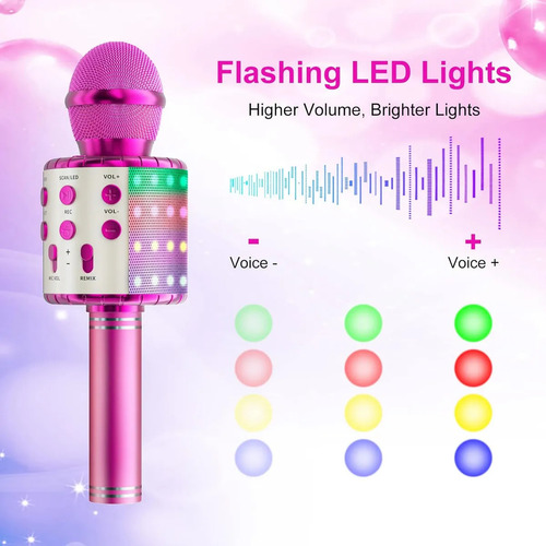 Micrófono De Karaoke Con Cambio De Voz Para Niños, Micrófono