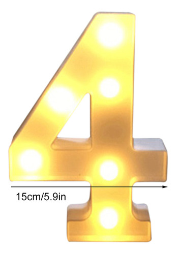 Luces Led Con 26 Letras Del Alfabeto Y Números Ampersand