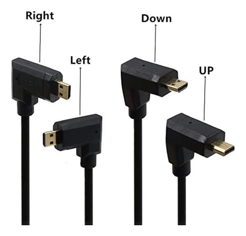 Cable Enrollado Micro Hdmi A Hdmi, 1,2 M, Alta Definición