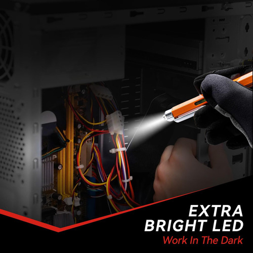 Y Caneta Multiferramenta Symntem 11 Em 1 Com Luz Led Para
