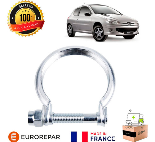 Abrazadera Tubo Escape Para Peugeot 206 Cc 1.6 2005 2007