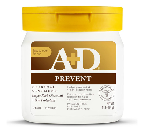 Crema A+d Antipañalitis Prevencion Pañalitis 454 Grs