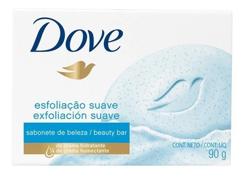 Imagem 1 de 3 de Sabonete Em Barra Dove Esfoliação Suave 90g
