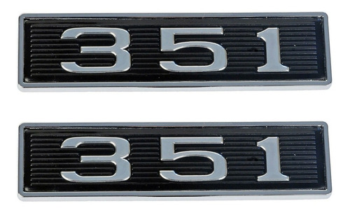 Par Emblemas 351 Toma De Aire Cofre Ford Mustang 69 70