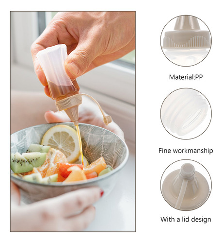 Dispensador De Salsa Para Ensaladas, 8 Botellas Para Exprimi