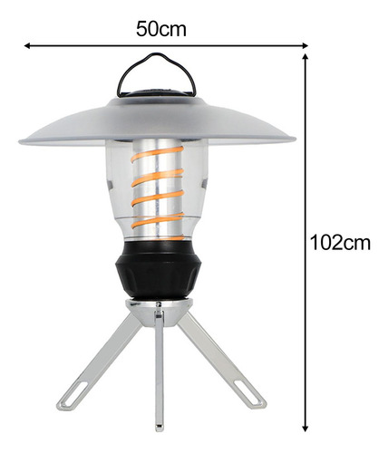 Lámpara De Camping Compacto Desmontable Trípode Mini