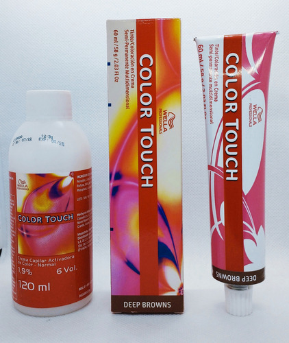 Tinte Wella Color Touch Sin Amonicaco + Revelador Wella