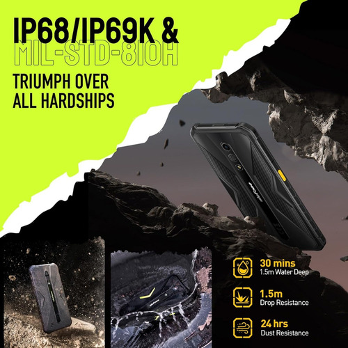 Ulefone Armor X12 Pro Celulares 8gb+64gb Octa-core 4860mah 5,45 Hd+ Cámara 13mp Android 13 Telefono Movil Golpes Gps/nfc/dual Sim