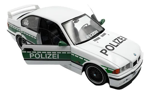 Miniatura Bmw M3 (E36) Need For Speed 1991 Versão Polícia Drift 1:18 Solido
