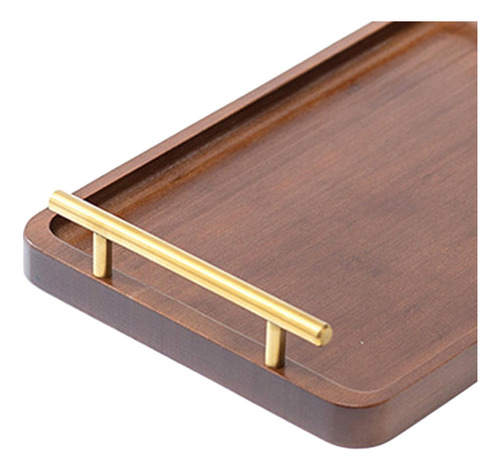 Bandeja Para Servir De Madera, Bandeja Para Mesa De 20x30cm