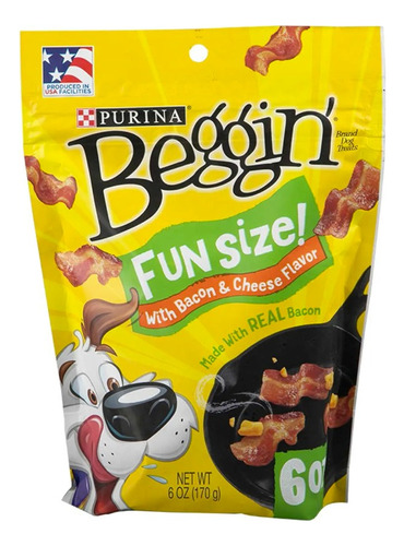 Purina Beggin premios snacks strips perros tocino 6 bolsas 1020g