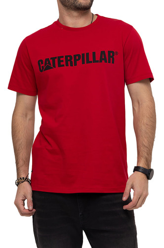 Remera Caterpillar Logo Tee Haute Red Para Hombre