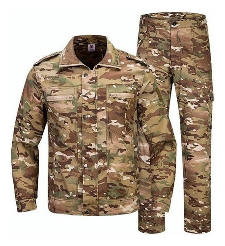 1 Juego De Uniforme Militar De Camuflaje De Traje De Caza